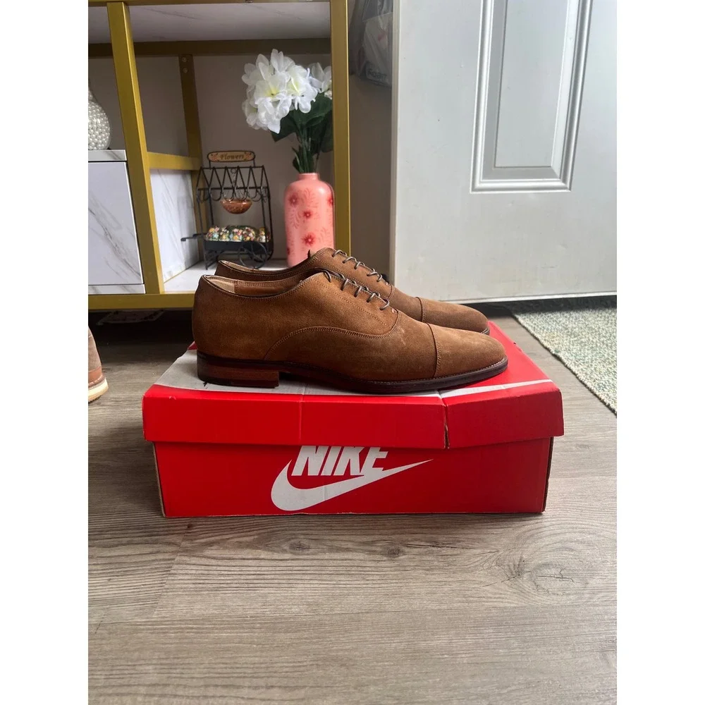 Aldo Mr. B Collection Suede Brown Italian Oxford Size 13